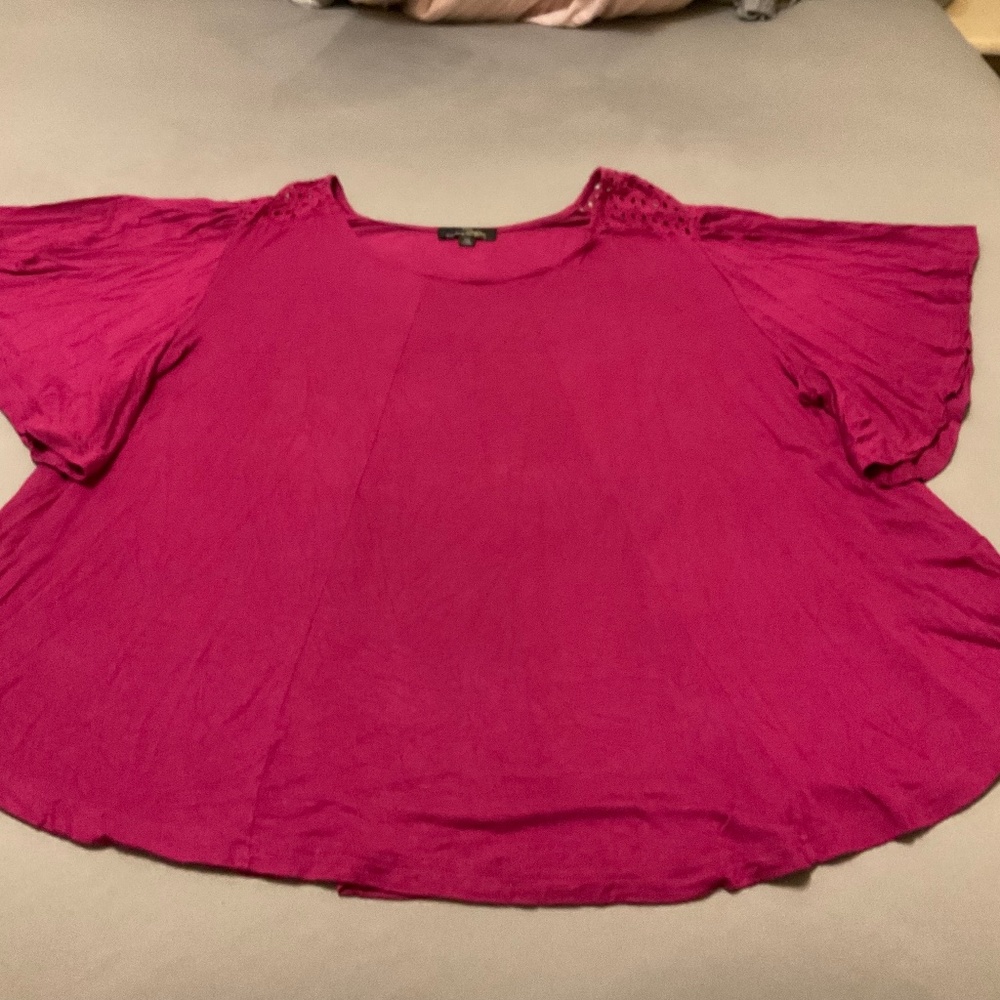 Cute Suzanne Betro top / flutter sleeve